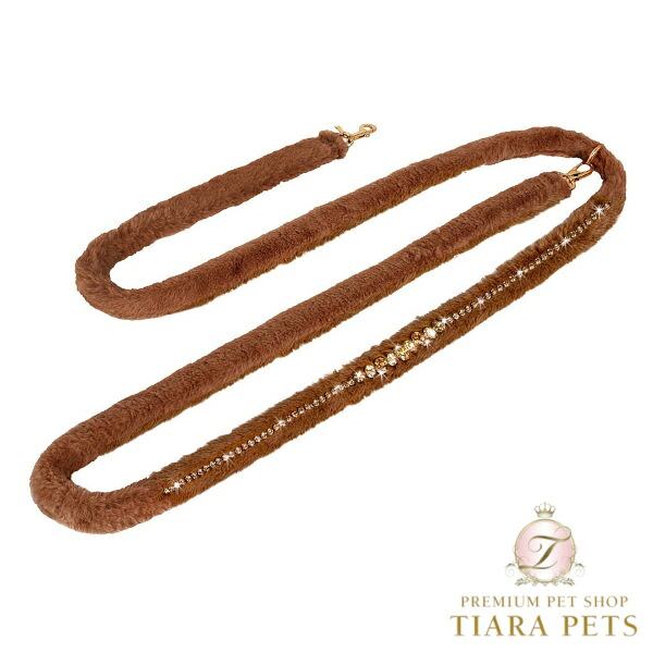 フォーペッツオンリー For Pets Only Super Posh Lead Caramel/Gold【小型犬用 犬用 先んじる セレブ】