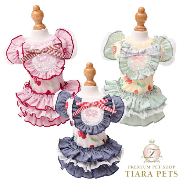 ゴッドピヴァ GODPIVA ★ご取って置く★ COOLプティチェリーワンピース【犬服 ドッグウエア 御召しもの 衣裳 御召しもの スコート セレブ】
