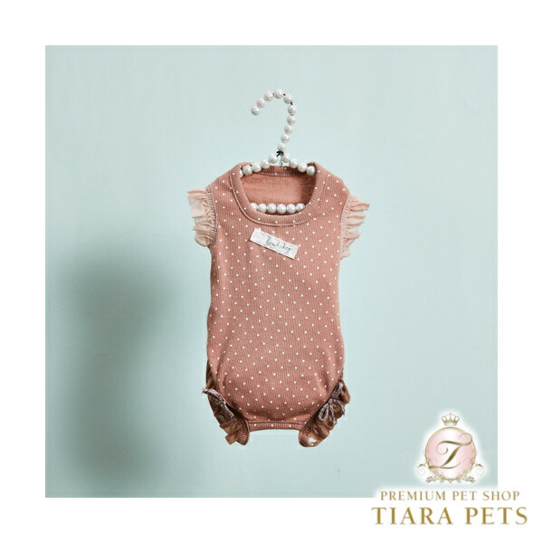 ルイスドッグ louisdog Sunday Square Romper/Brick Rose【小型犬 犬用 ドッグウエア 御召しもの ロンパース セレブ】