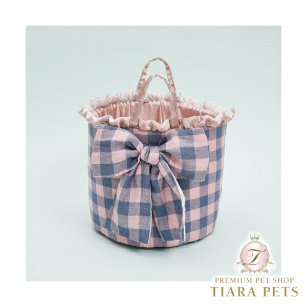ルイスドッグ louisdog Ribbon Picnic Basket【小型犬 犬用 提げ篭 袋 鞄 御徒面子 セレブ】