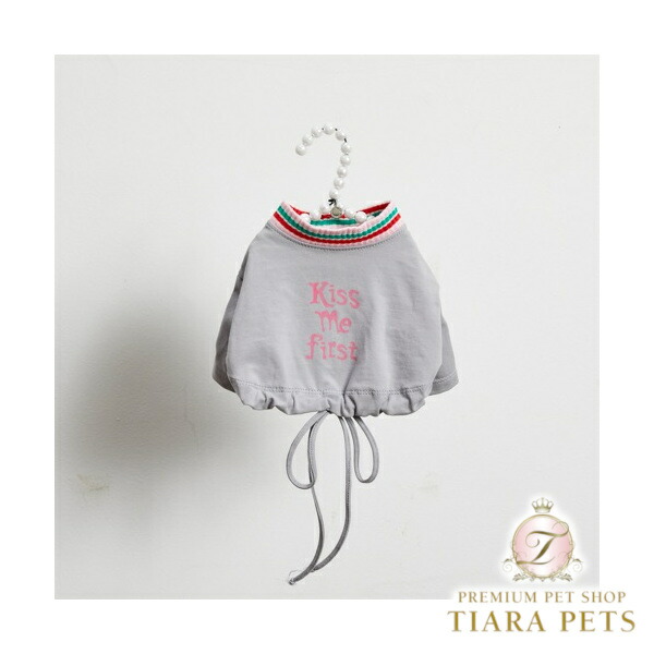ルイスドッグ louisdog Kiss Me String TEE【小型犬 犬服 ドッグウエア 御召しもの トップス ティーシャツ 半袖 セレブ】