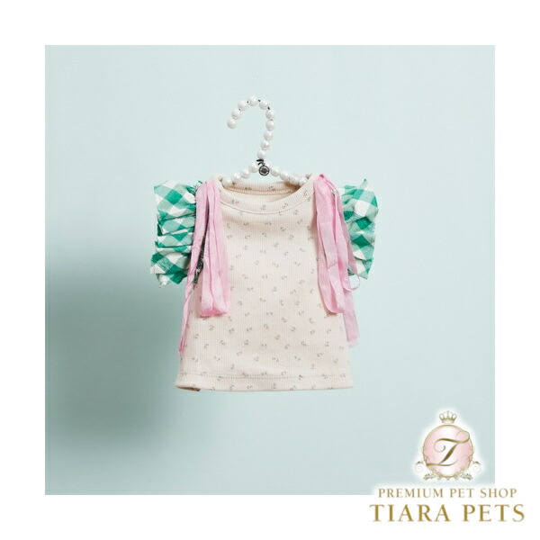 ルイスドッグ louisdog Garden Picnic TOP/Rosy【小型犬用 犬服 ドッグウエア 御召しもの アウター トップス 上衣 セレブ】