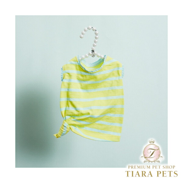 ルイスドッグ louisdog Lemonade Tie TEE【小型犬用 犬服 ドッグウエア 御召しもの トップス ティーシャツ 半袖 セレブ】