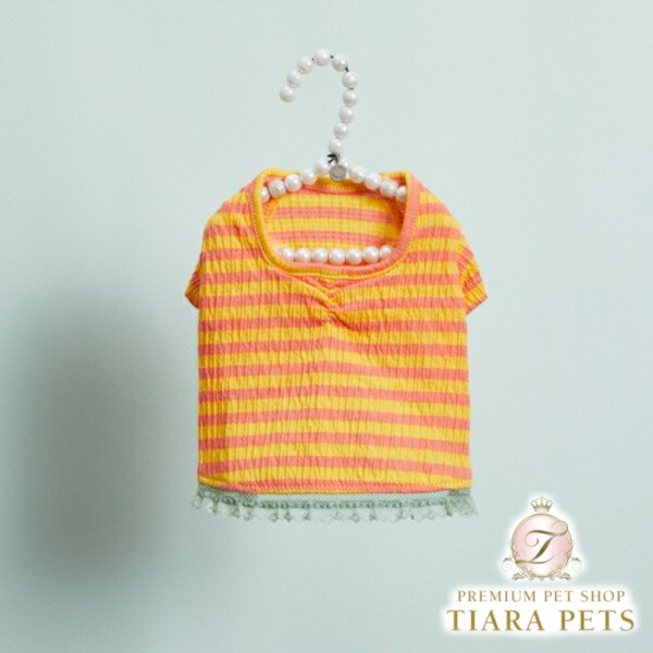 ルイスドッグ louisdog Sorbet Stripe TEE【小型犬 犬服 ドッグウエア トップス ティーシャツ セレブ】