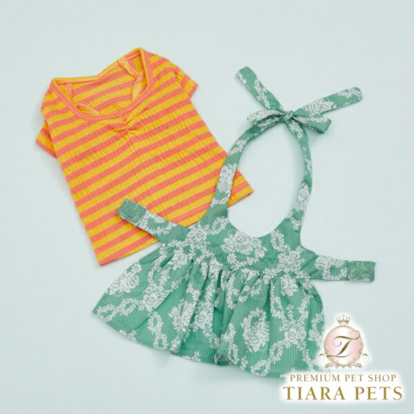 ルイスドッグ louisdog Garland Layered Dress TEE【小型犬 犬服 ドッグウエア トップス ティーシャツ 衣裳 スコート 御召しもの 書き割り セレブ】