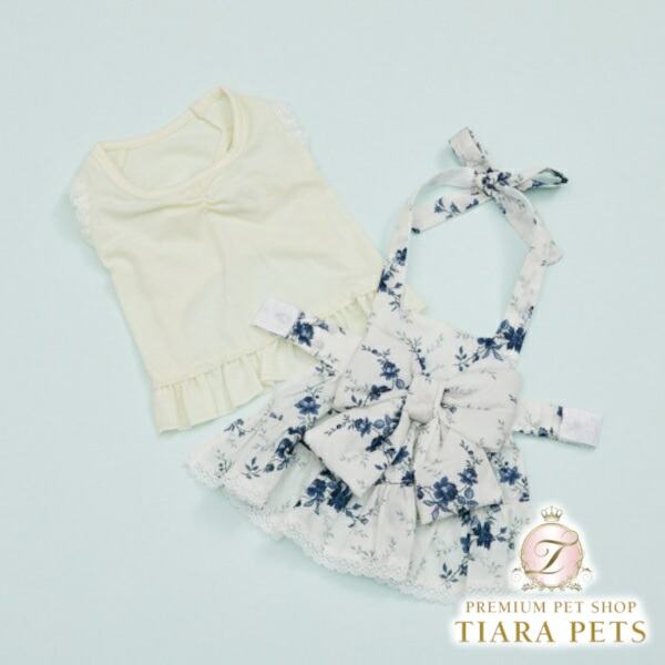 ルイスドッグ louisdog Luise Layered Dress TEE【小型犬 犬服 ドッグウエア トップス ティーシャツ 衣裳 スコート 御召しもの 書き割り セレブ】