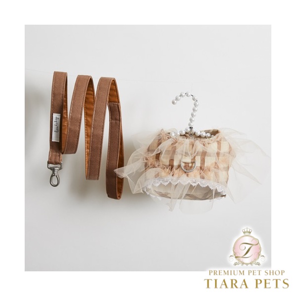 ルイスドッグ louisdog Malibu Harness Set【小型犬 犬服 馬具 先んじる 仕掛ける セレブ 】 首輪・胴輪・リード-胴輪・ハーネス