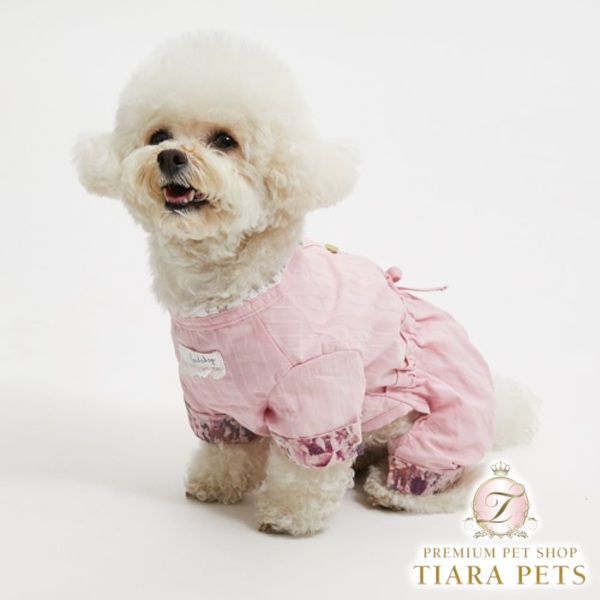 ルイスドッグ louisdog Pinkade Jumpsuit【小型犬 犬服 飛び降りる背広 ツナギ セレブ】 犬用品-ペット・ペットグッズ-首輪・胴輪・リード