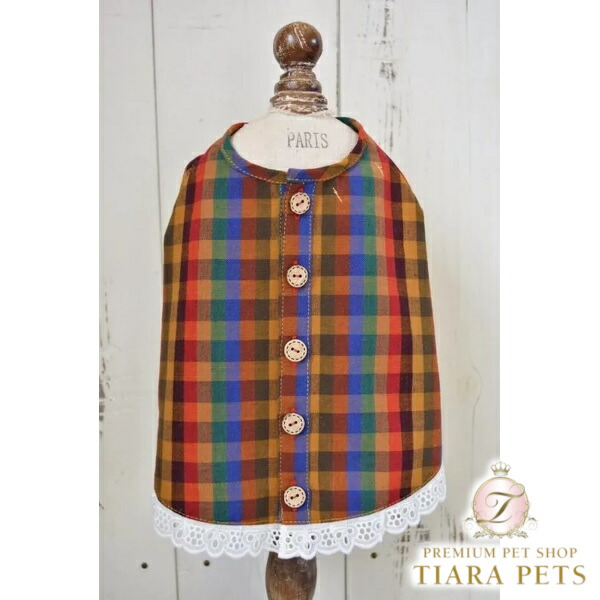 プエルト PUERTO KASURI苑地前垂れ（差しつかえる読み合わせる）【小型犬 犬服 お召しもの トップス カットソー 前垂れ セレブ】
