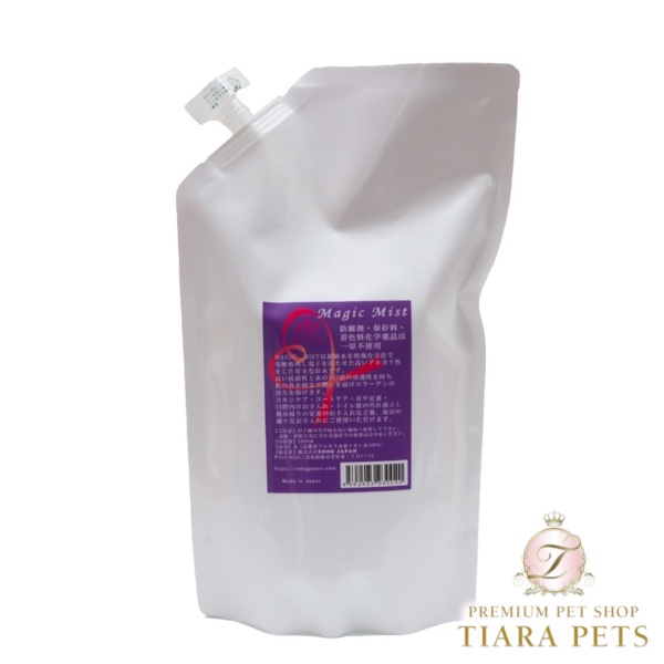 【最大3,000円OFFクーポン配布中★ポイント2倍】マジックミスト(Magic Mist) 1000ml 1本【小型犬 犬用 ブラッシングスプレー ボディミスト ヘアケア】 送料無料｜TIARA PETS