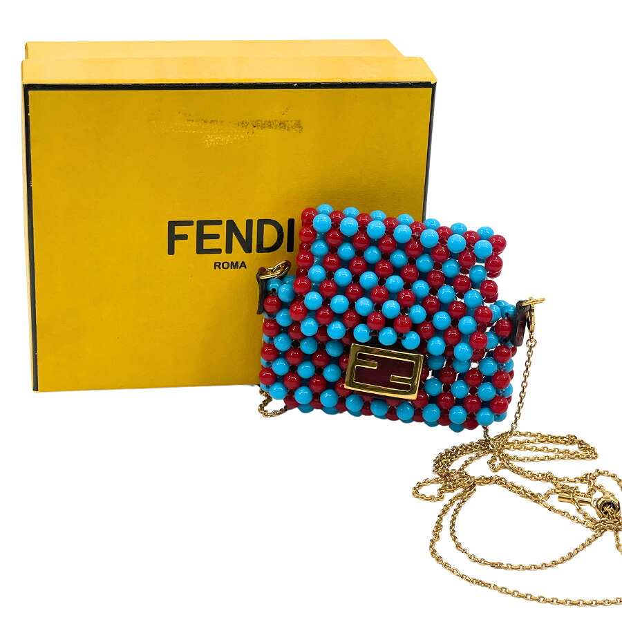 【中古】FENDI フェンディ イヤホンケース チェーンショルダー