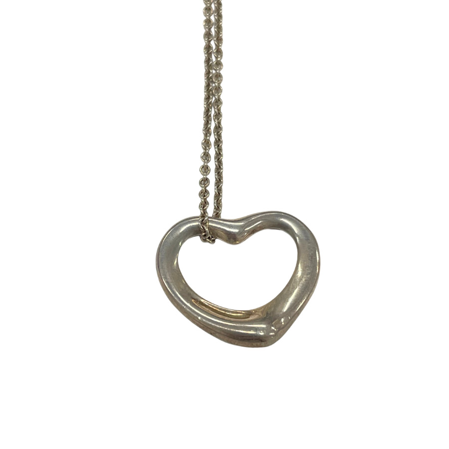 【中古】TIFFANY ティファニー 首飾り 公公然たるハート型 中 ネックレス・ペンダント-男女兼用アクセサリー-ジュエリー・アクセサリー