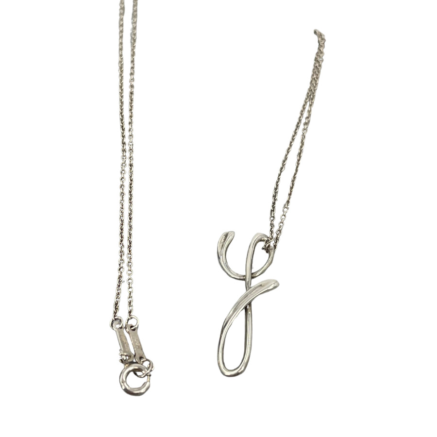 【中古】TIFFANY ティファニー かしら文字 Ｙ 首飾り