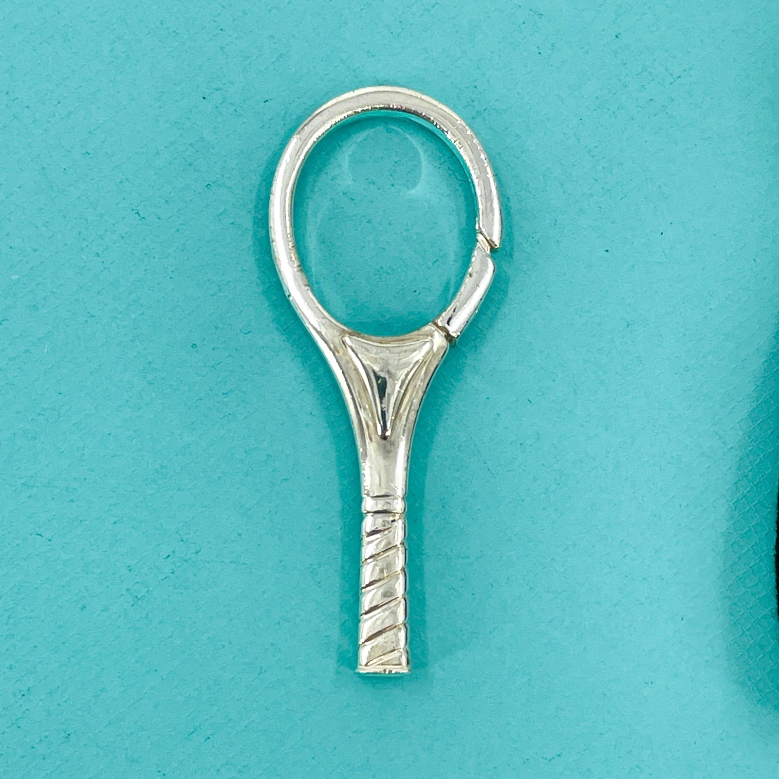 【中古】TIFFANY テニスラケット キーリング SV925