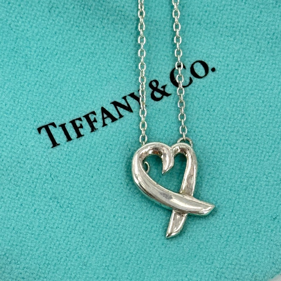 楽天市場】【中古】Tiffany&Co. オープンハート ネックレス