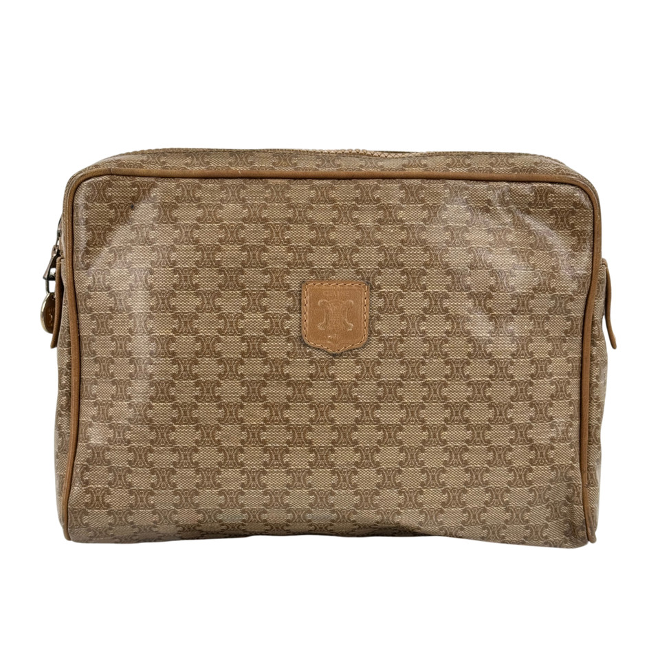 【中古】CELINE マカダム 帆布 ヴィンテージ クラッチペダル