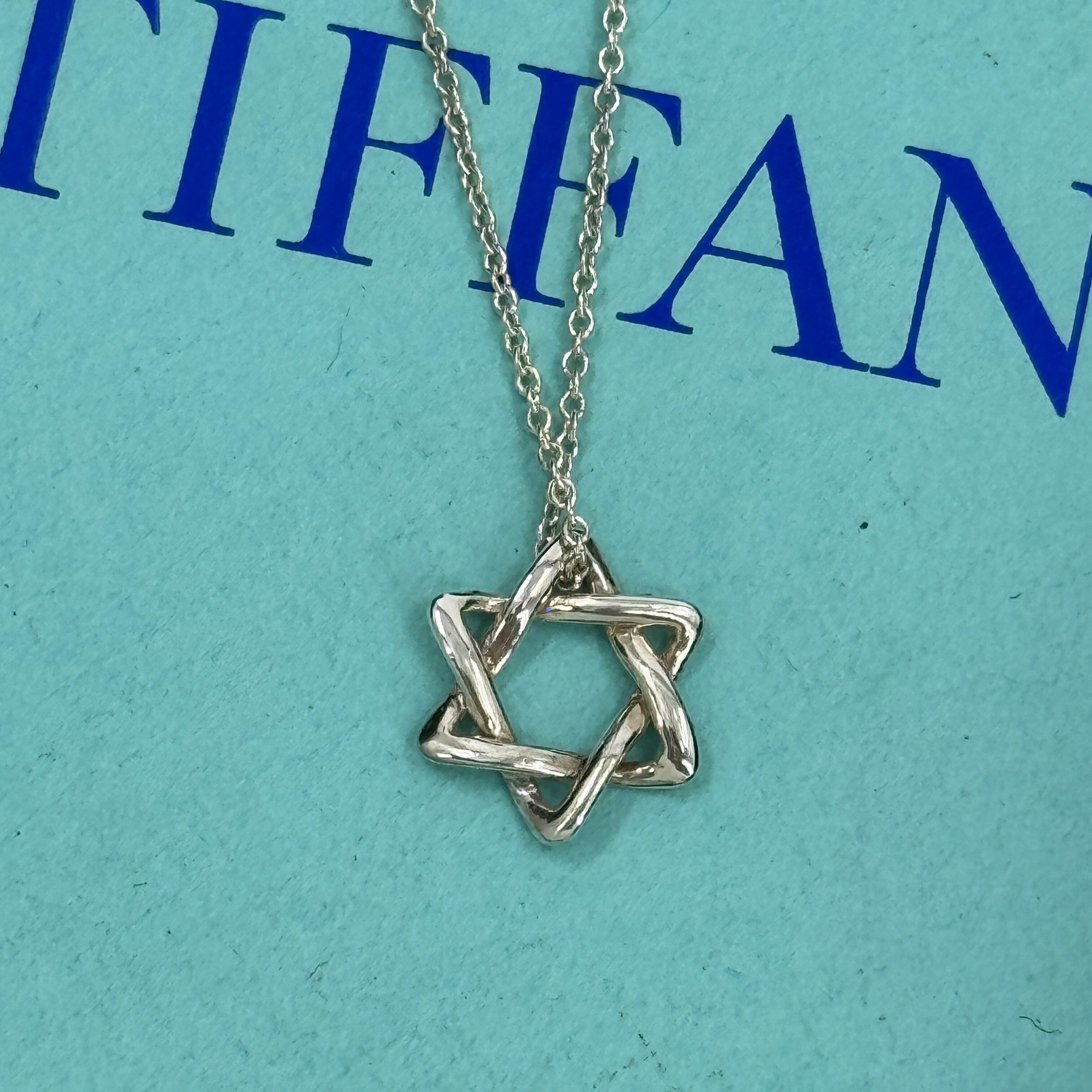 【中古】TIFFANY はやりっ児 ダビデ シャンデリヤ 首飾り SV925