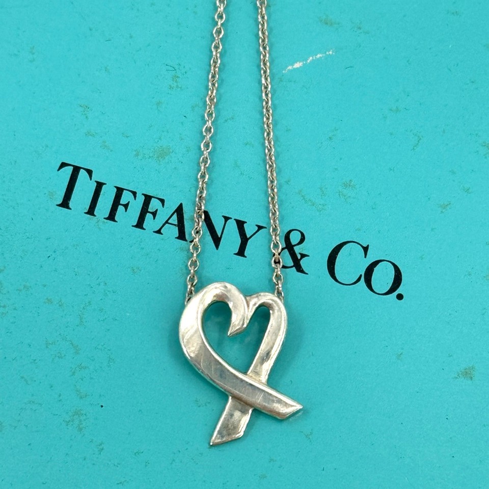 【中古】TIFFANY 首飾り SV 925 パロマピカソ ラビングハート