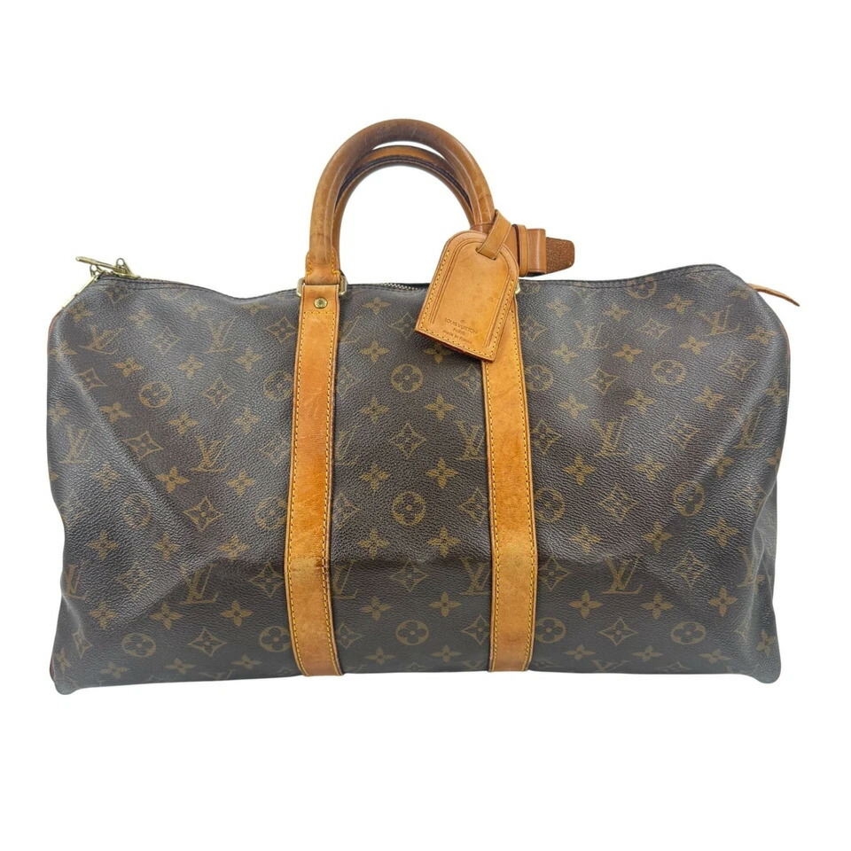 【中古】LOUIS VUITTON モノグラム キーポル 45 M41428 ハンドバック フランス共和国製