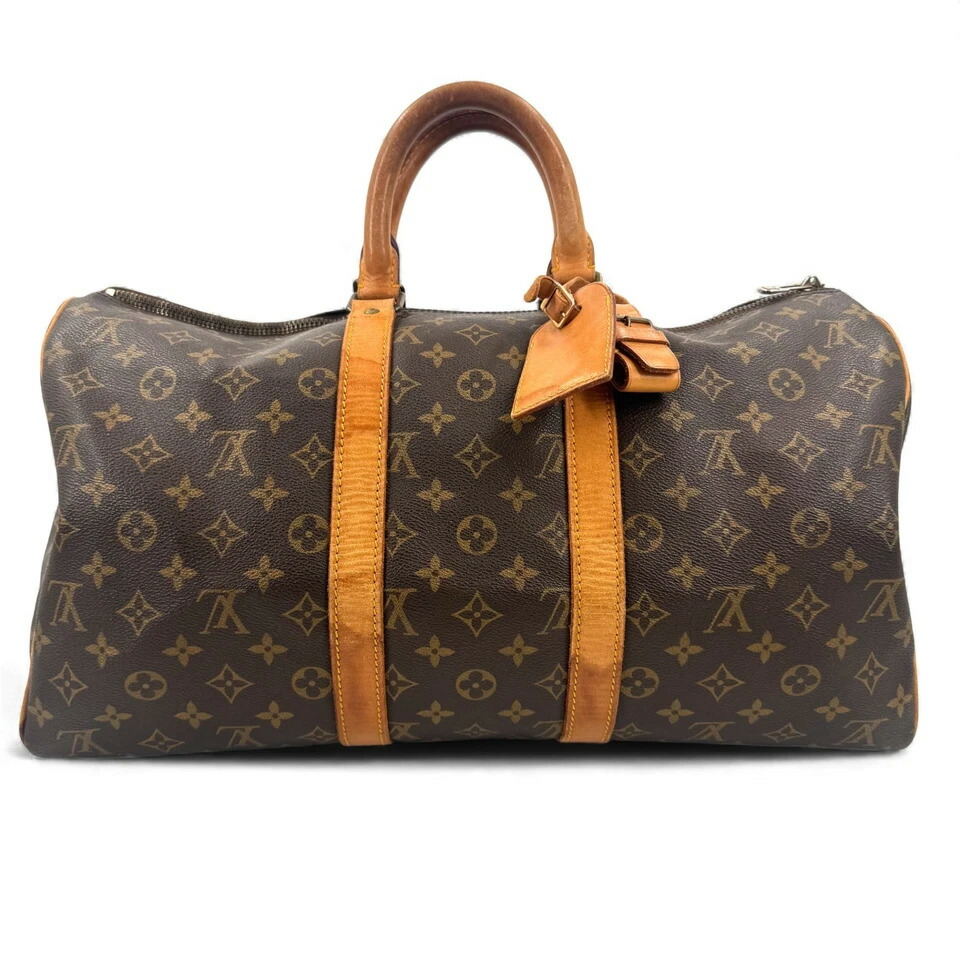 【中古】LOUIS VUITTON モノグラム キーポル 45 M41428 ハンドバック フランス共和国製