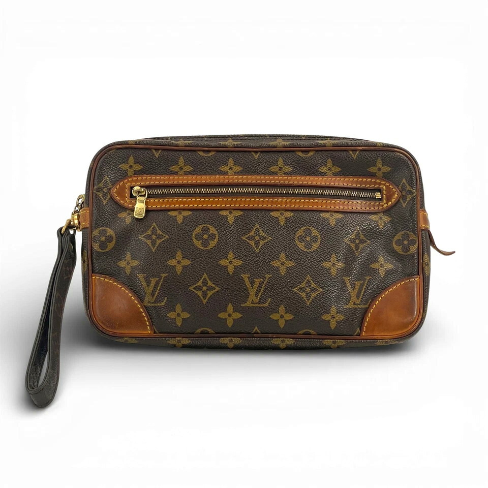 【中古】LOUIS VUITTON マルリー ドラゴンヌ PM M51827 クラッチペダル御徒面子