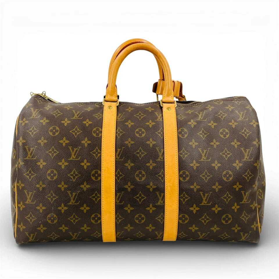 【中古】LOUIS VUITTON モノグラム キーポル 50 M41426 ハンドバック フランス共和国製