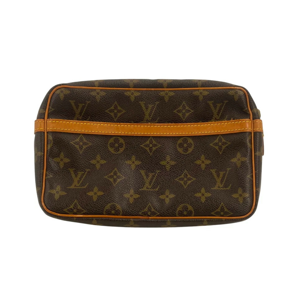【中古】LOUIS VUITTON モノグラム コンピエーニュ 23 M51847 クラッチペダル御徒面子