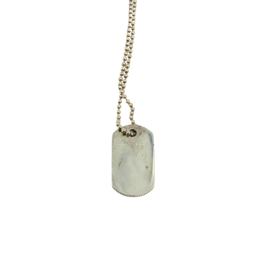 【中古】TIFFANY ドッグタグ ネックレス