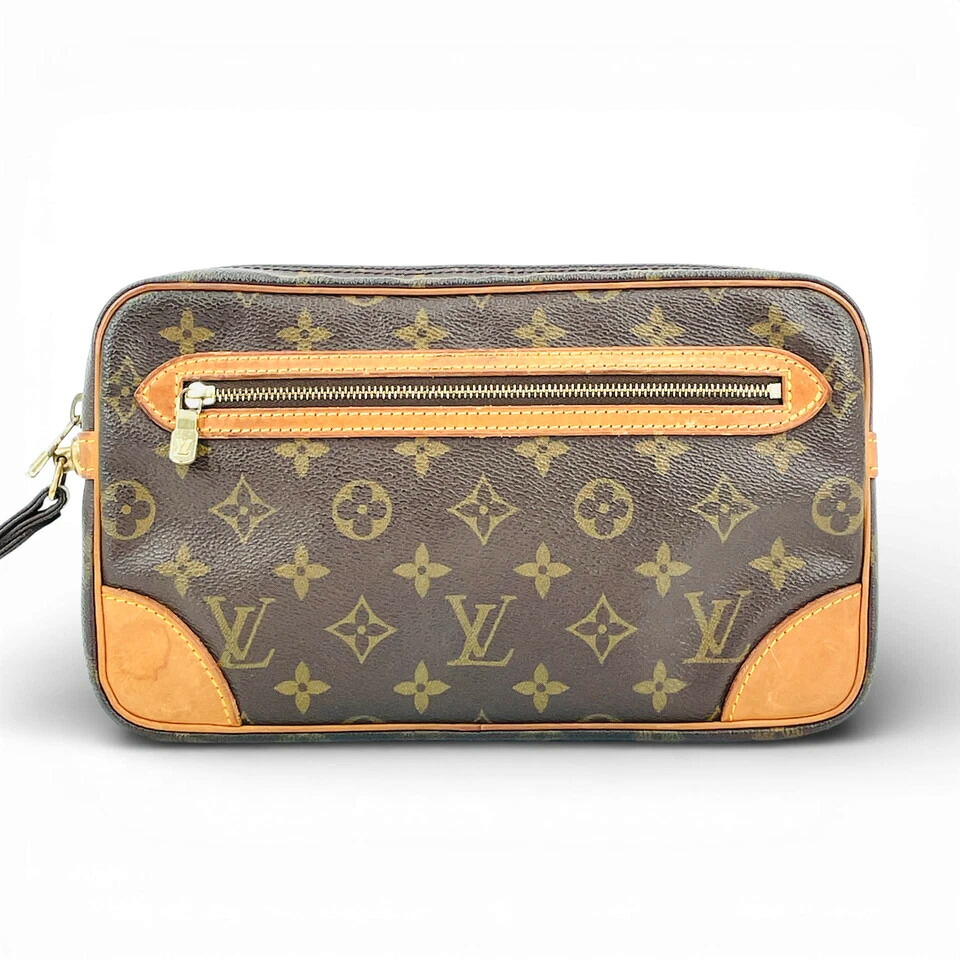 【中古】LOUIS VUITTON モノグラム マルリードラゴンヌ GM M51825 ユニ一発やる クラッチペダル御徒面子
