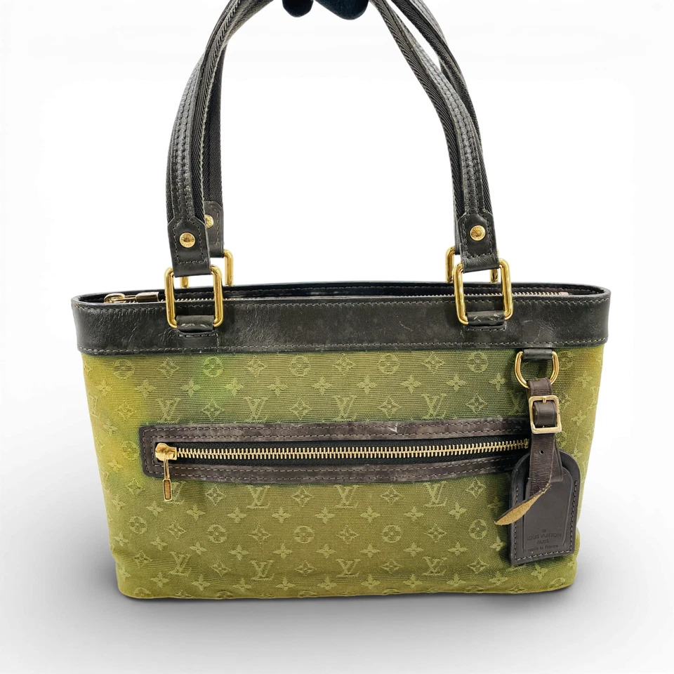【中古】LOUIS VUITTON モノグラム ミニ ルセルグリーン カーキ M92682 レディース ハンドバッグ｜Tibi Trunk　店