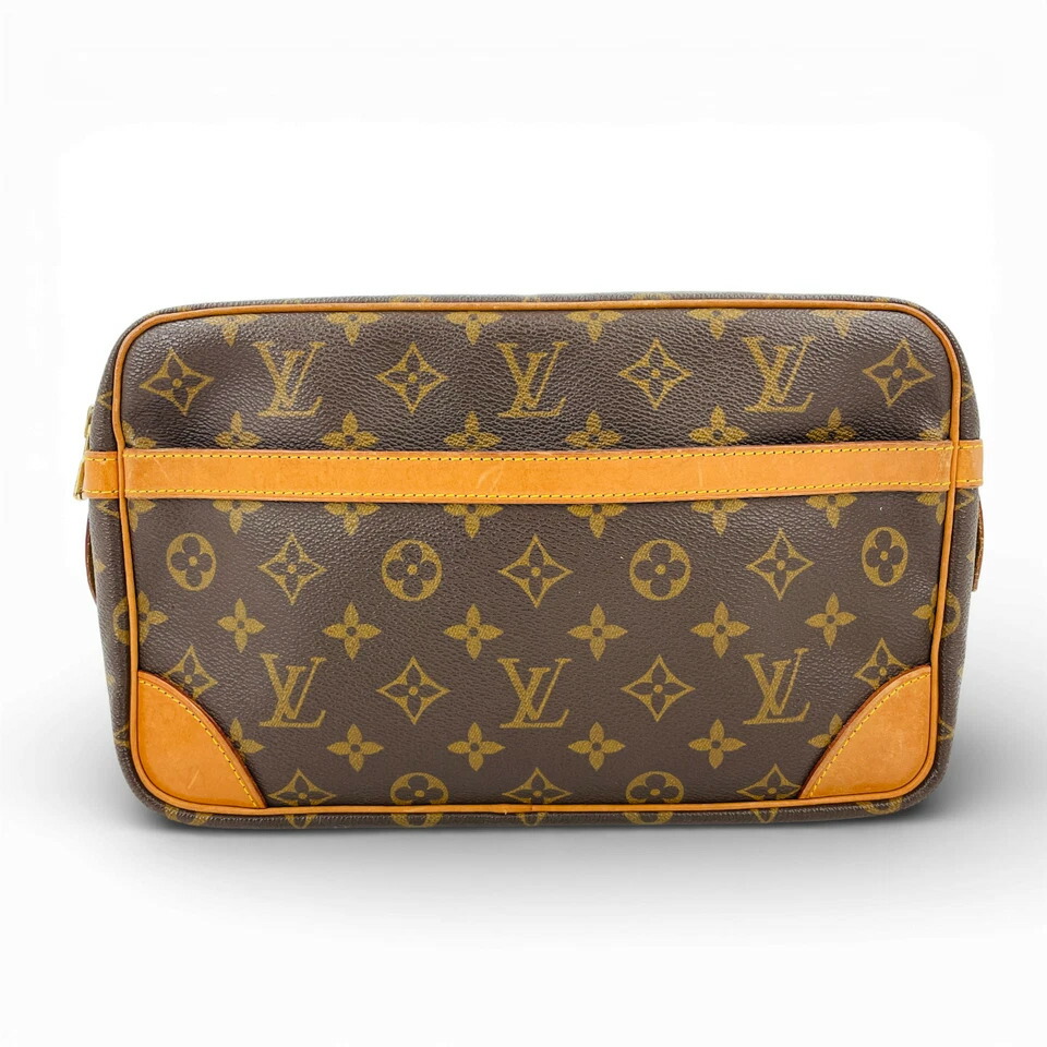 【中古】LOUIS VUITTON モノグラム コンピエーニュ 28 M51845 ユニ一発やる クラッチペダル御徒面子
