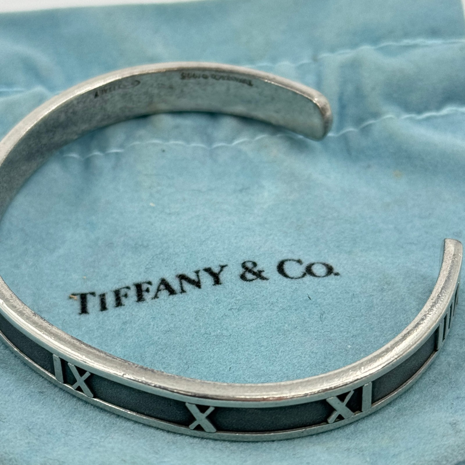 【中古】TIFFANY バングル アトラス SV925