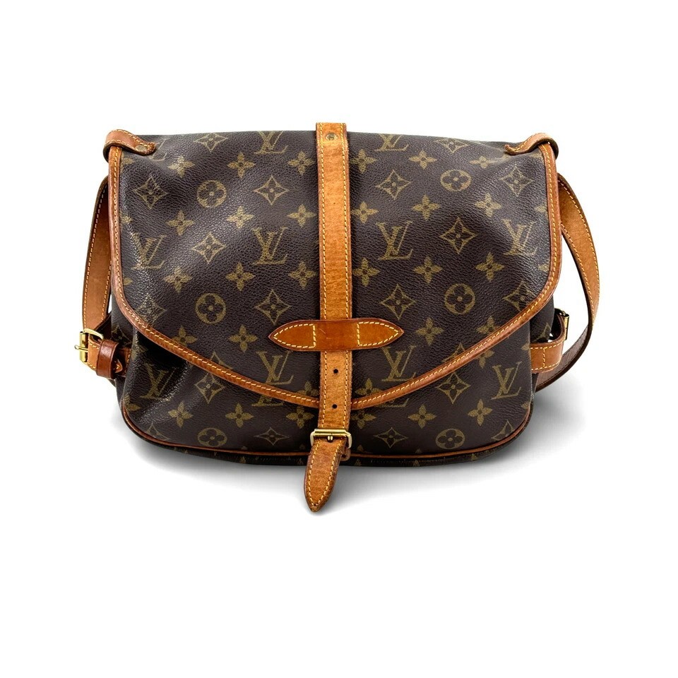 【中古】LOUIS VUITTON モノグラム ソミュール 30 M42256 ショルダーバッグ