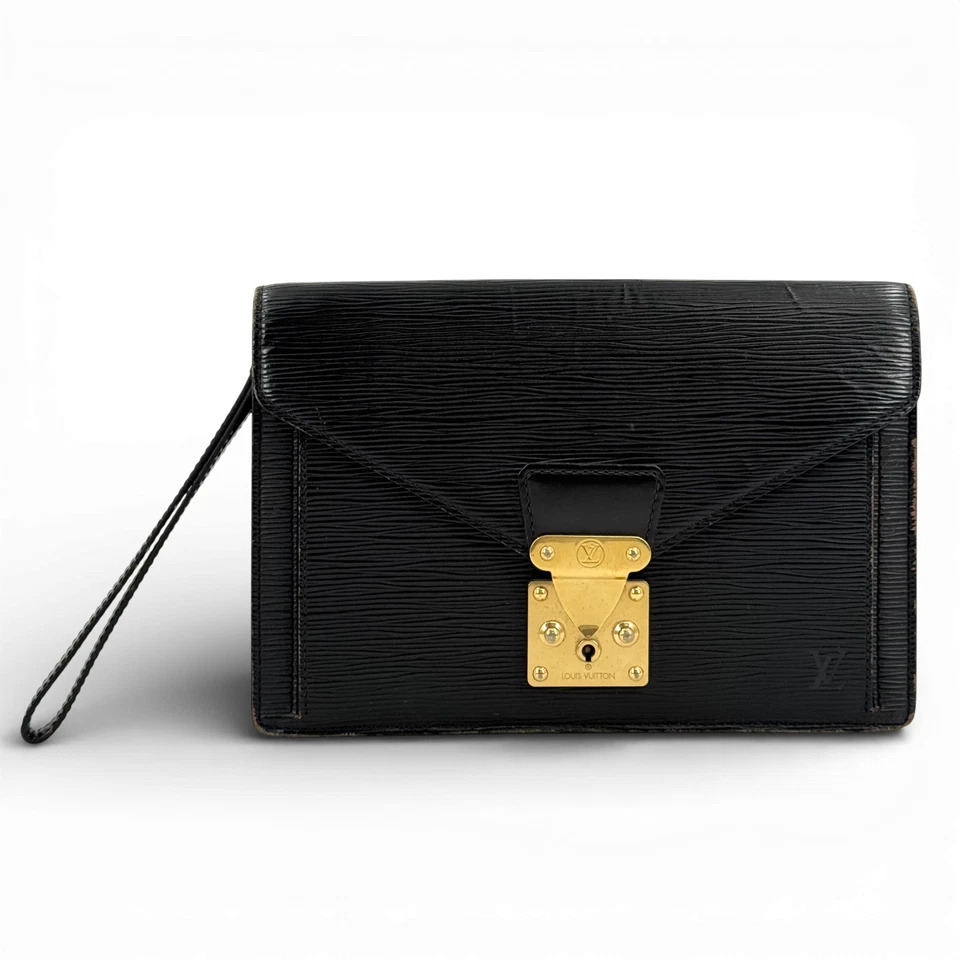 【中古】LOUIS VUITTON エピ 黒いこと セリアー ドラゴンヌ M52612 クラッチペダル御徒面子