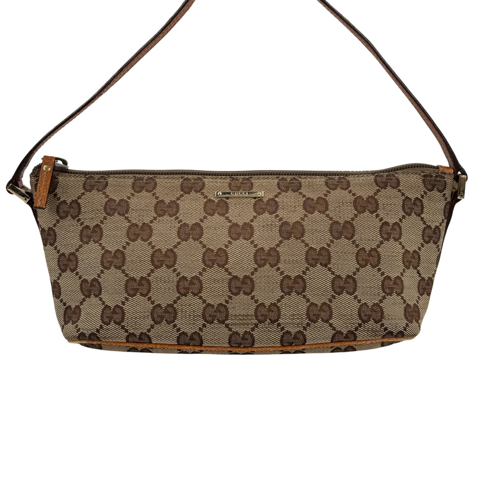 【中古】GUCCI GGキャンバス ベージュ アクセサリー ポーチ