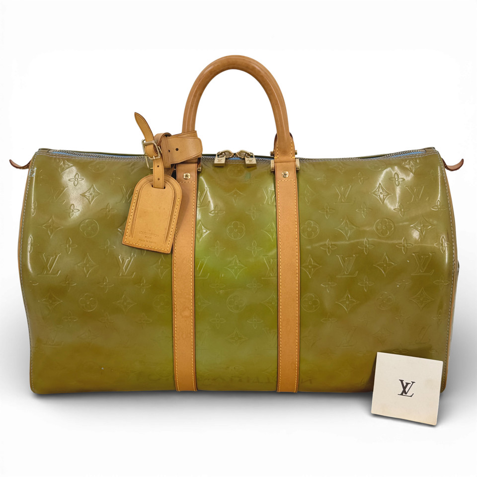 【中古】LOUIS VUITTON モノグラム ヴェルニ 緑であること マーサー 45 M91001 豆の町
