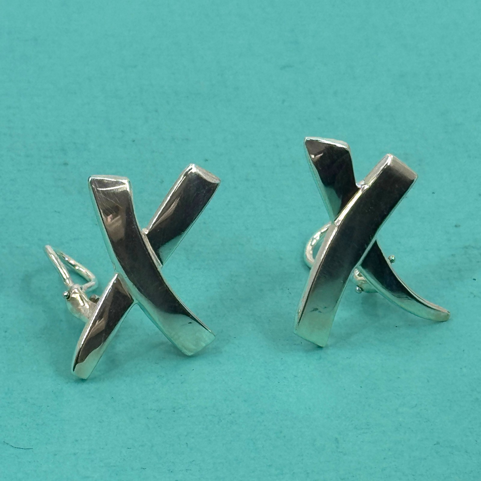 【中古】TIFFANY イヤリング パロマ ピカソ クロスキス SV925