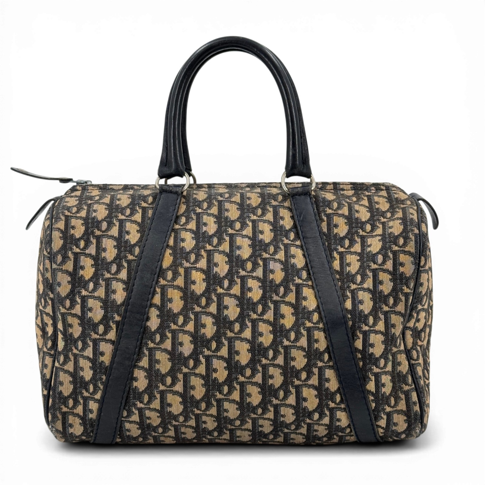【中古】DIOR 米国海軍 トロッター 帆布 ボストンバッグ