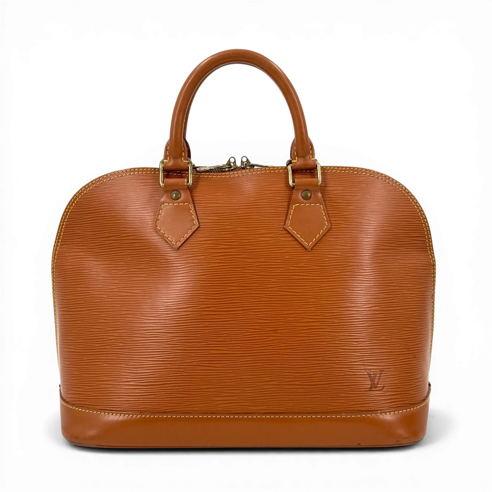 【中古】LOUIS VUITTON エピ ケニア ブラウン アルマ PM M52148 ハンドバッグ