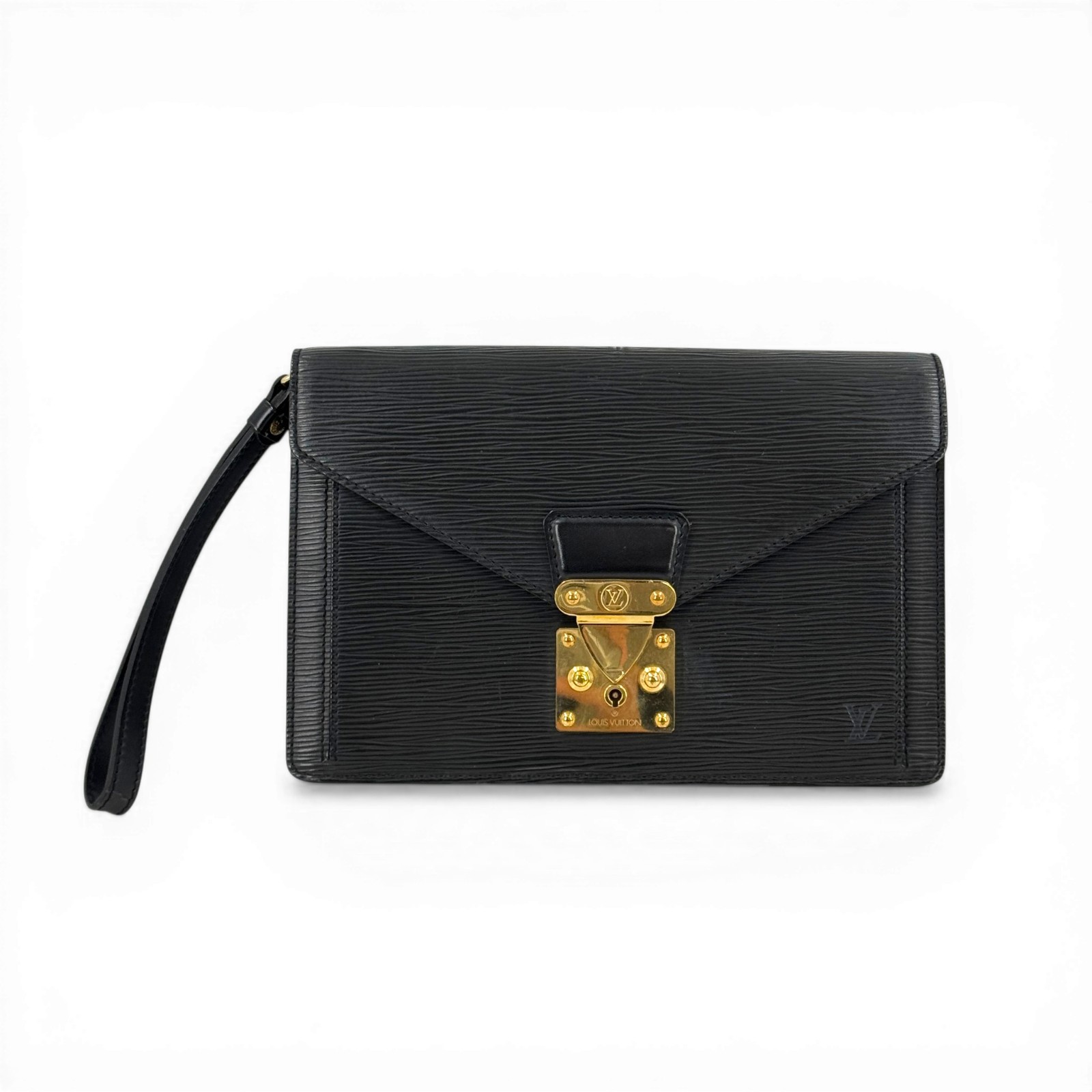 【中古】LOUIS VUITTON エピ 黒いこと セリエドラゴンヌ M52612 クラッチペダル御徒面子