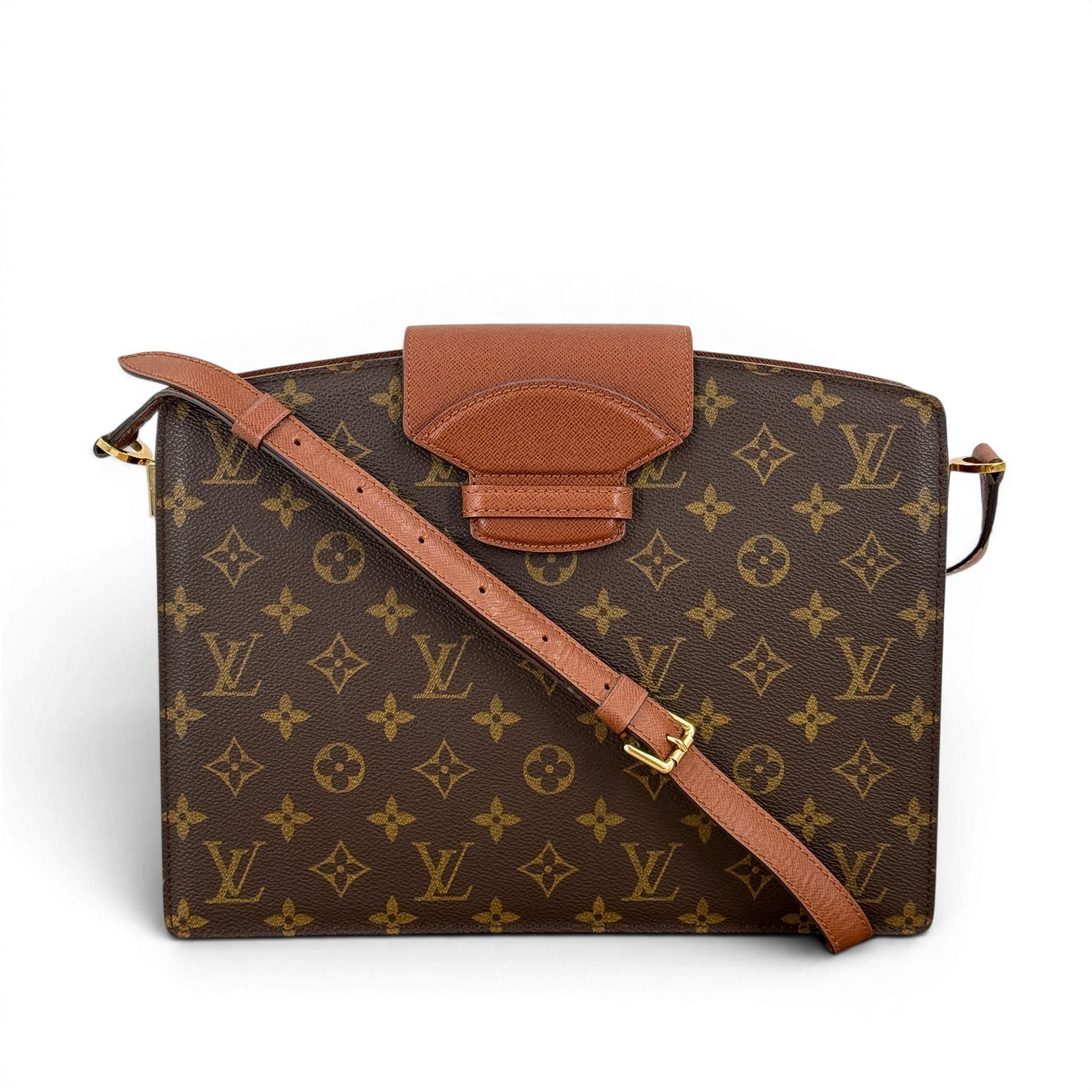 【中古】LOUIS VUITTON クルセル モノグラム ショルダーバッグ M51375 帆布