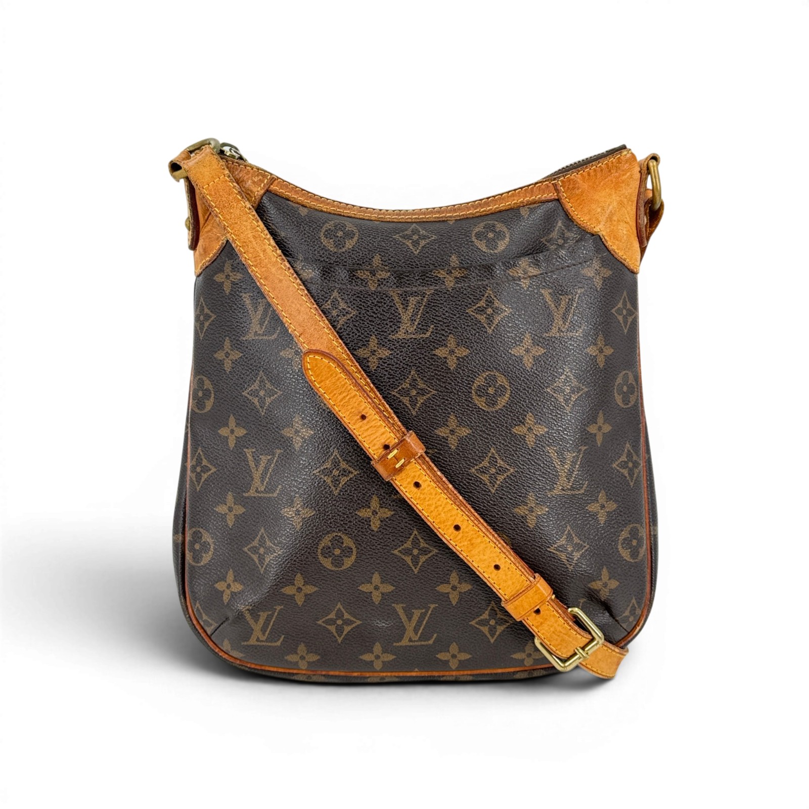 【中古】LOUIS VUITTON オデオンPM モノグラム 旧型 ショルダーバッグ M56390 帆布