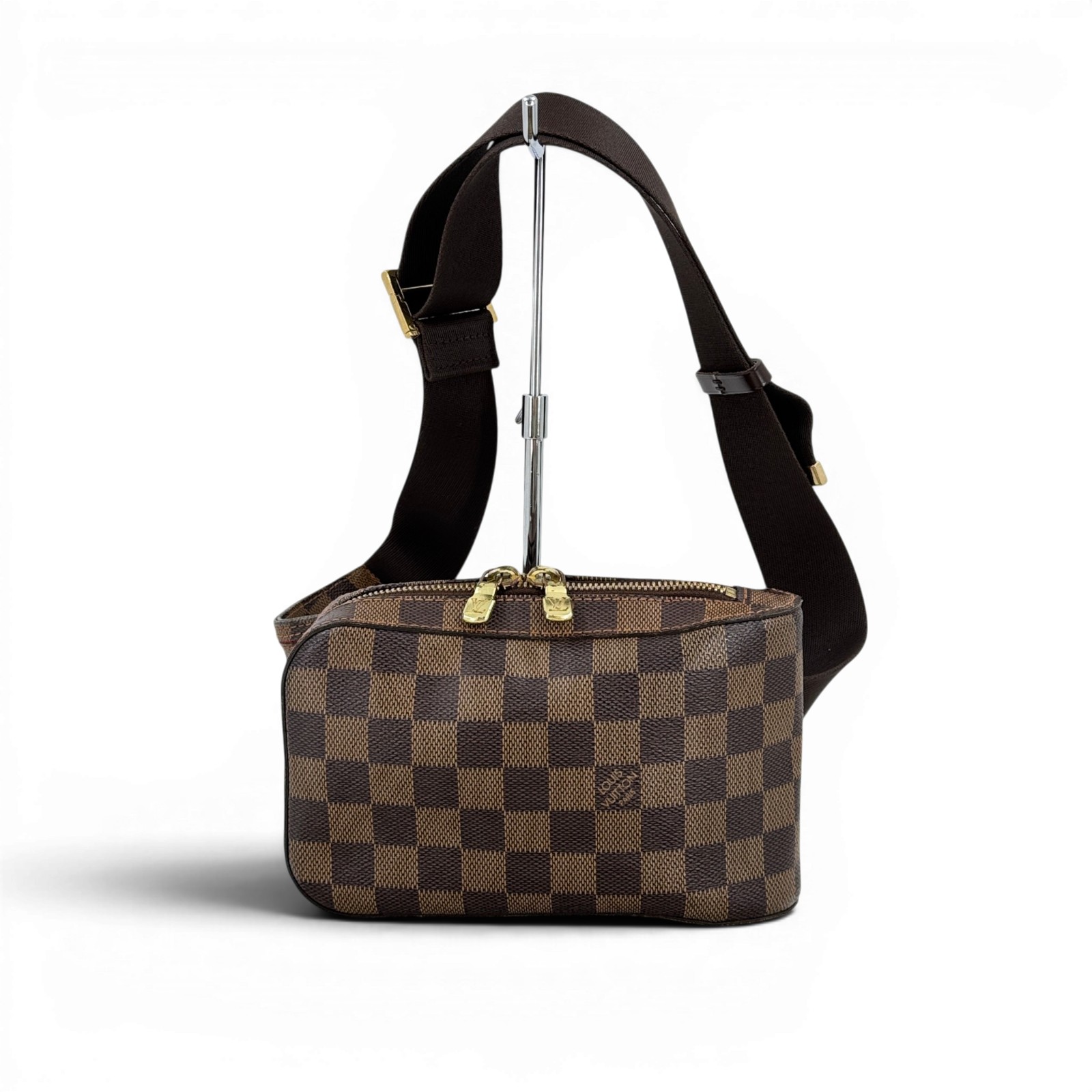 【中古】LOUIS VUITTON ダミエ・エベヌ ジェロニモス N51994 ショルダーバッグ