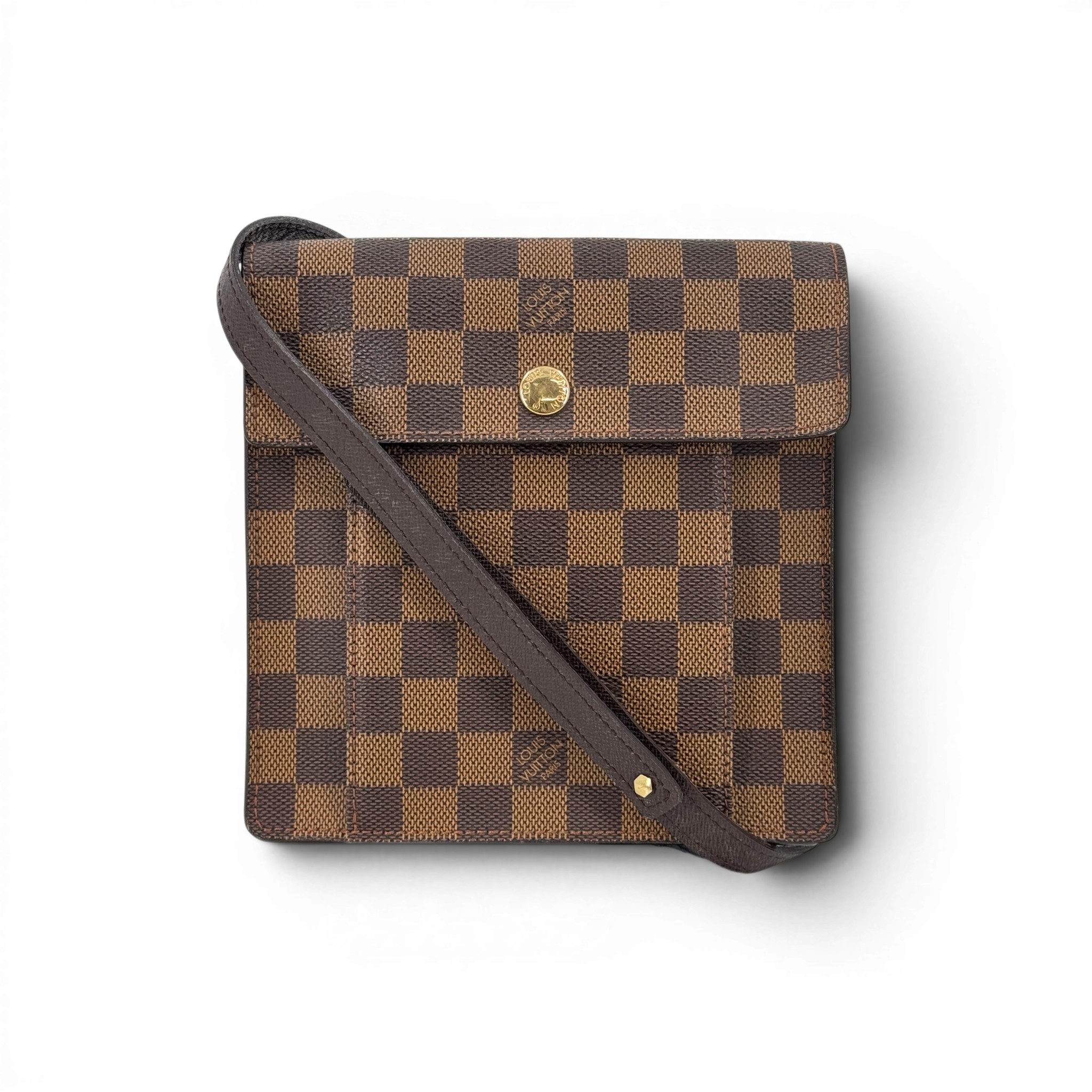 【中古】LOUIS VUITTON ピムリコ ダミエ・エベヌ ショルダーバッグ N45272 帆布