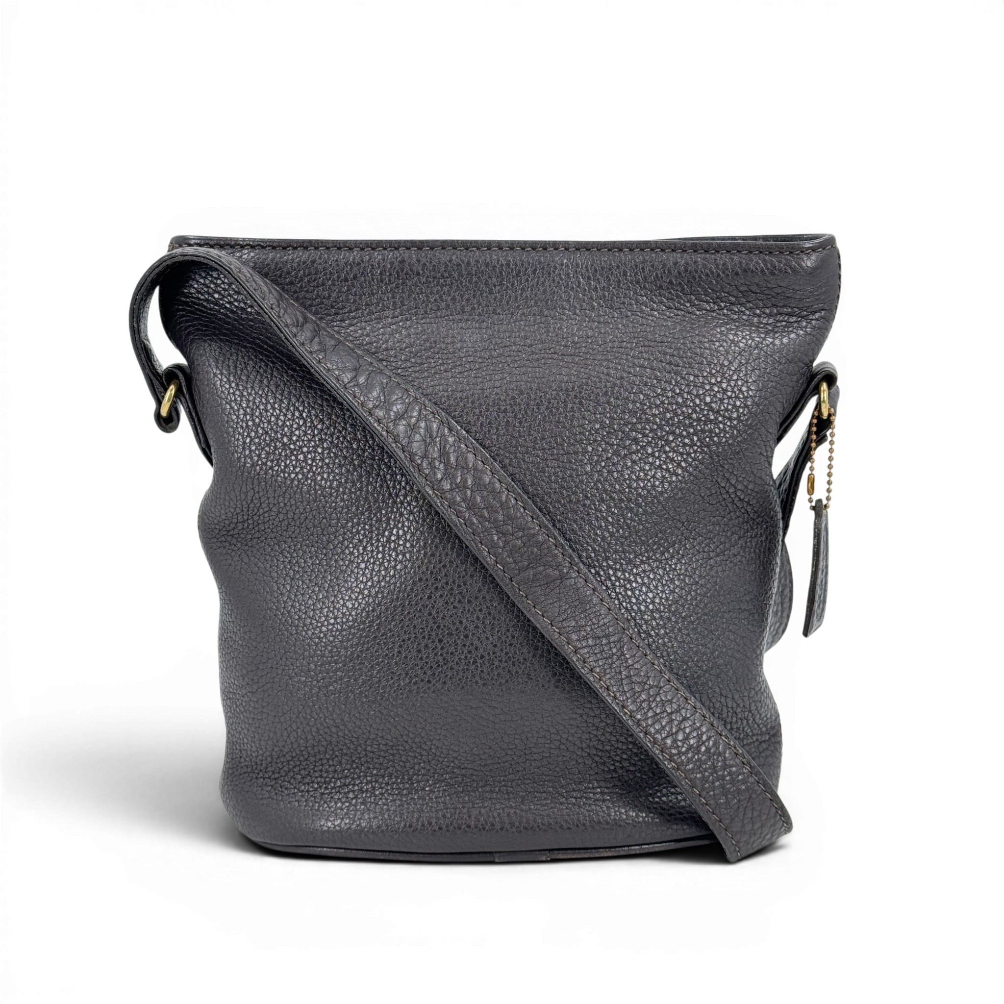 【中古】COACH オールドコーチ ショルダーバッグ 赤銅色 なめし革
