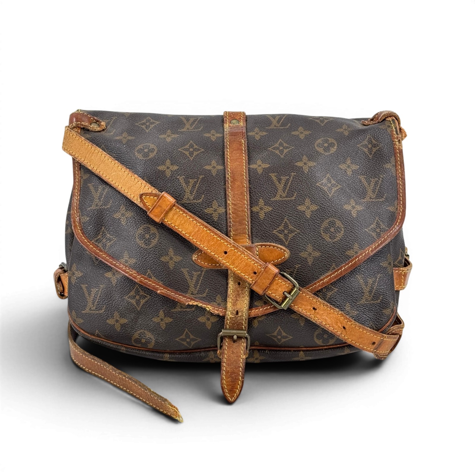 【中古】LOUIS VUITTON モノグラム・ソミュール30 M42256 ショルダーバッグ｜Tibi Trunk　店