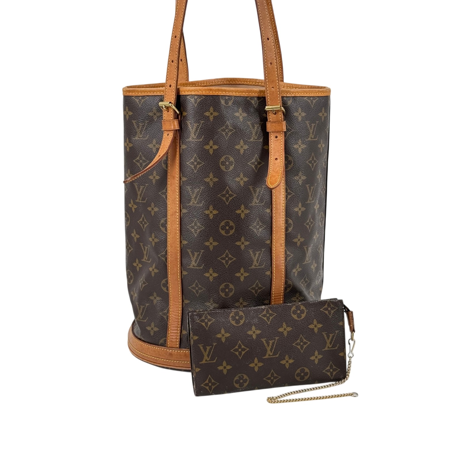 【中古】LOUIS VUITTON 井戸釣瓶GM モノグラム 旧型 ショルダーバッグ M42236