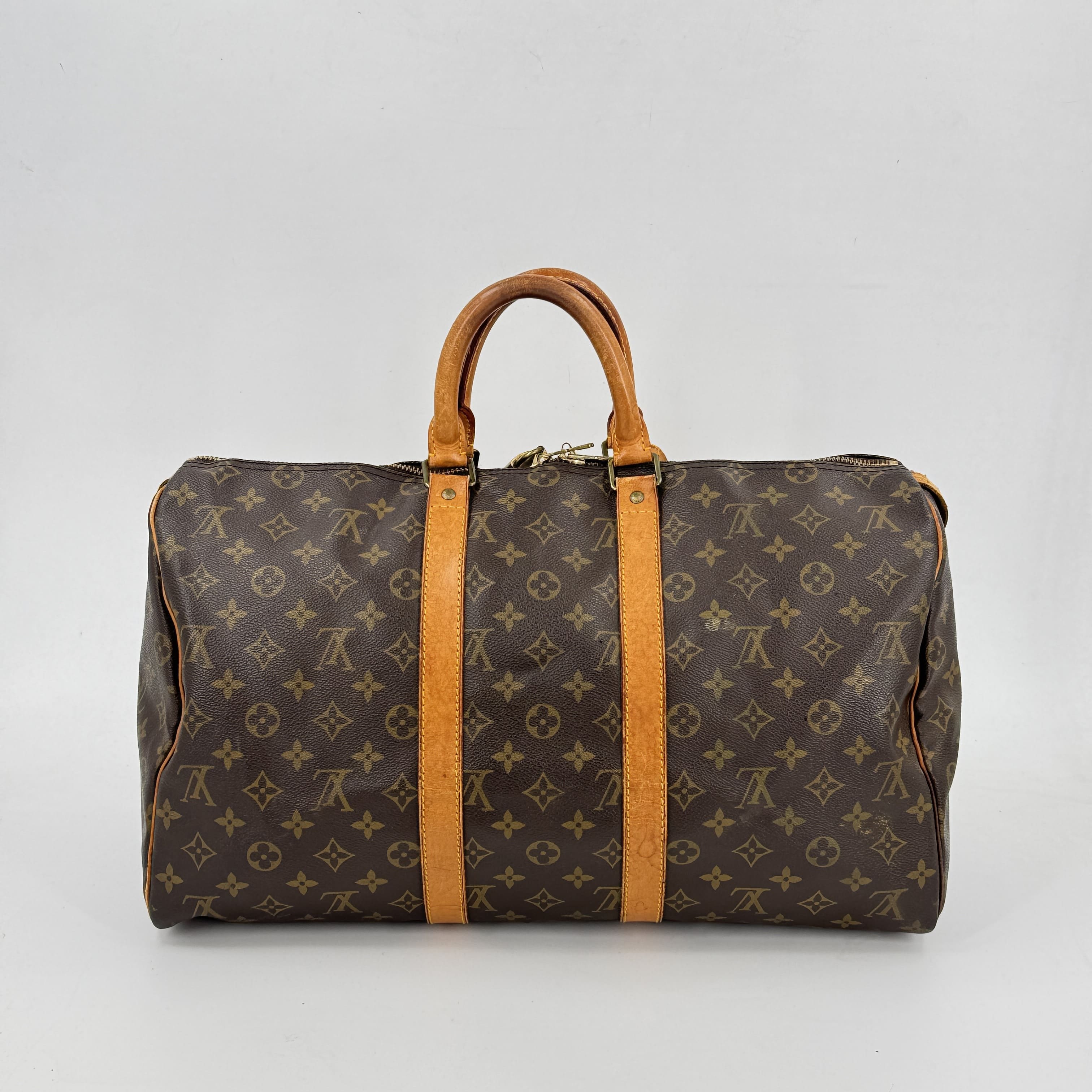 【中古】LOUIS VUITTON キーポル45 モノグラム 旧型 ボストンバッグ M41428｜Tibi Trunk　店