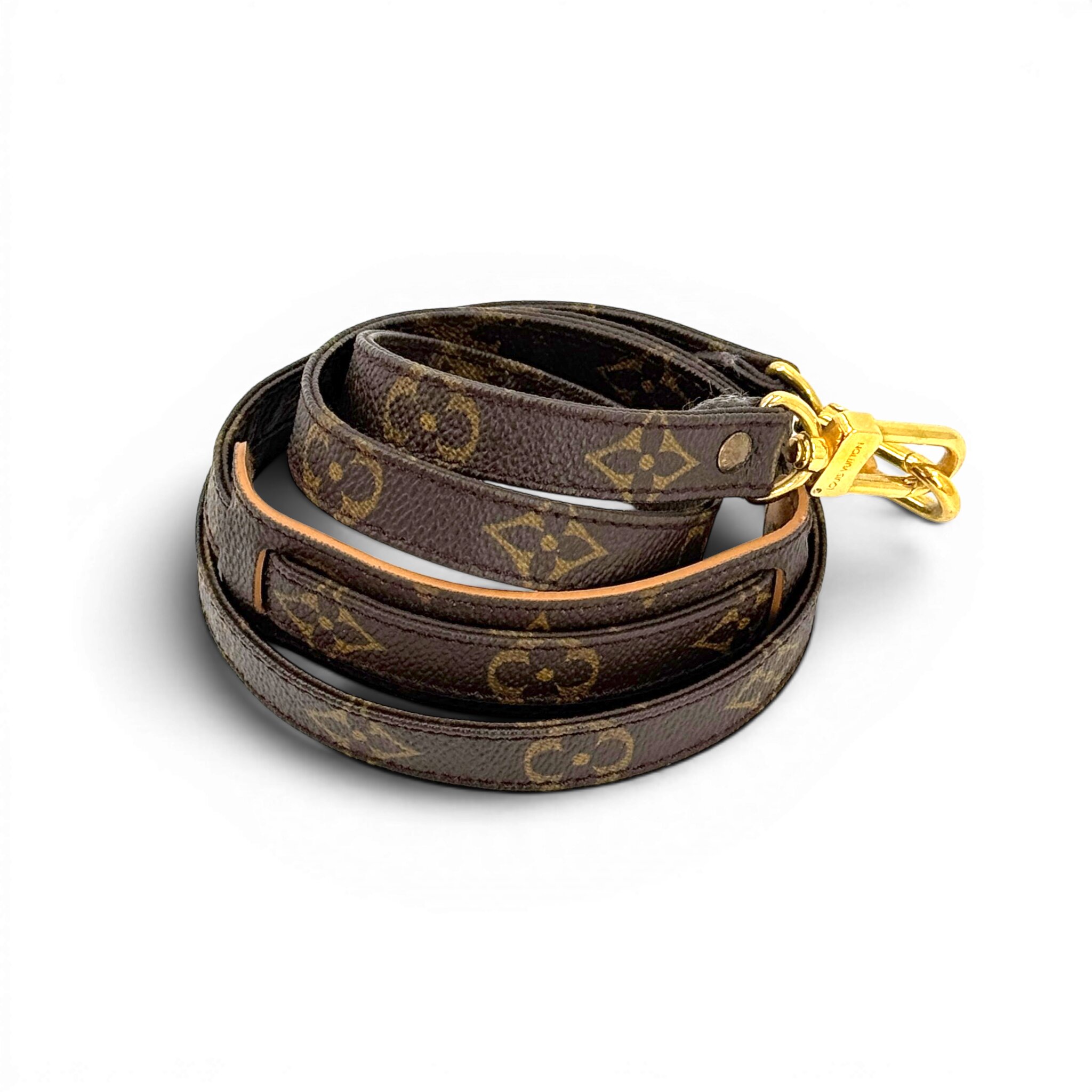【中古】LOUIS VUITTON 調節する不可ストラップ モノグラム帆布 GPお仕舞い具