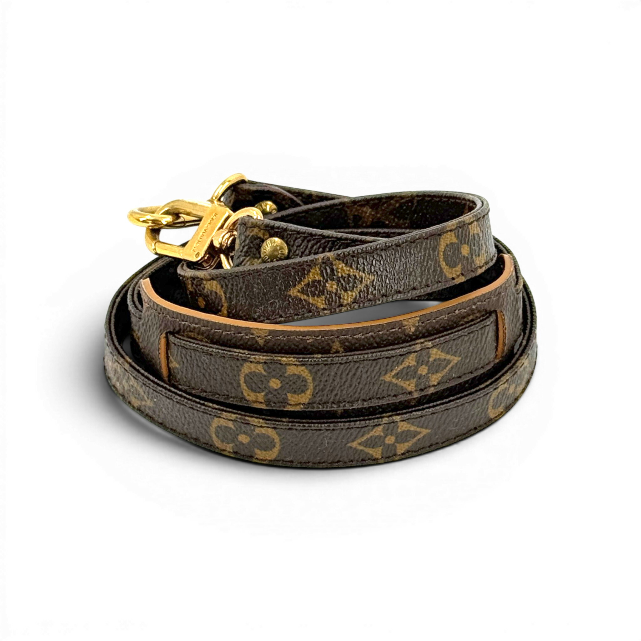 【中古】LOUIS VUITTON 調節する不可ストラップ モノグラム帆布 GPお仕舞い具